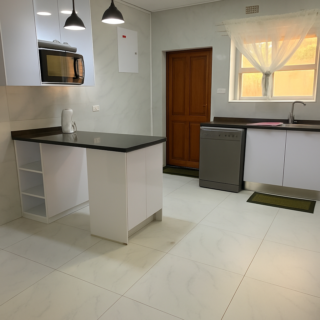 Fully equipped modern kitchen