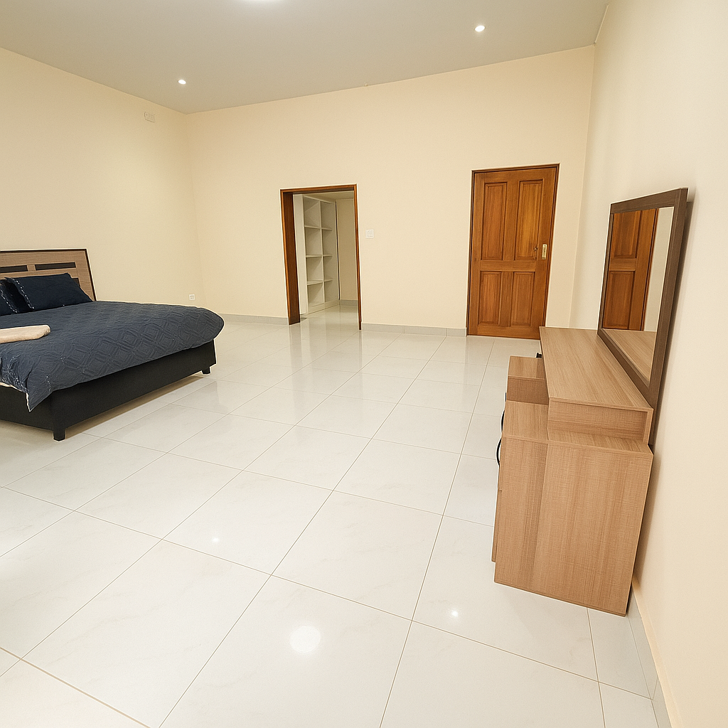 Spacious master bedroom